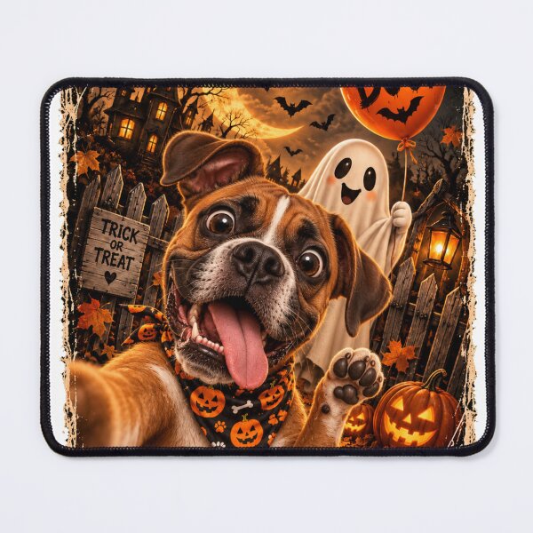 Item preview, Funny Boxer Boo Selfie Halloween designed and sold by luu phong.