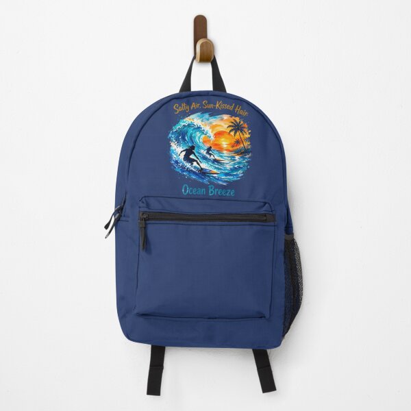 Item preview, Watercolor Sunset Surfers – Tropical Ocean Wave Graphic designed and sold by ZHD Home Decor - Apparel - Accessories.