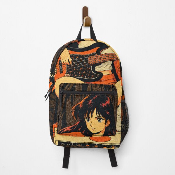 Item preview, Retro 80s Anime Girl Playing Bass Guitar designed and sold by zumerdiego.