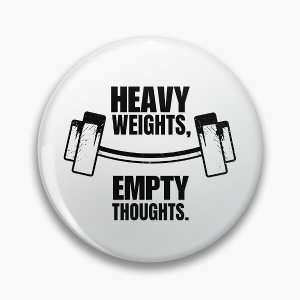 Item preview, Heavy Weights Empty Thoughts Bold Typography Gym T-Shirt no.3 designed and sold by is-ann-are.