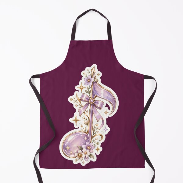 Item preview, Lavender Floral Music Note – Elegant Purple Bow & Sparkle Aesthetic designed and sold by KeerthiCuteFind.