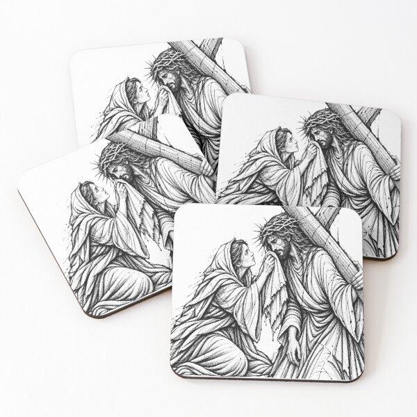 Item preview, Jesus and Veronica – Via Dolorosa Art designed and sold by JanChryzostom.