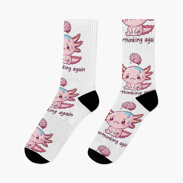 Item preview, Overthinking Again – Cute Axolotl designed and sold by UnPOCOdeDesign.