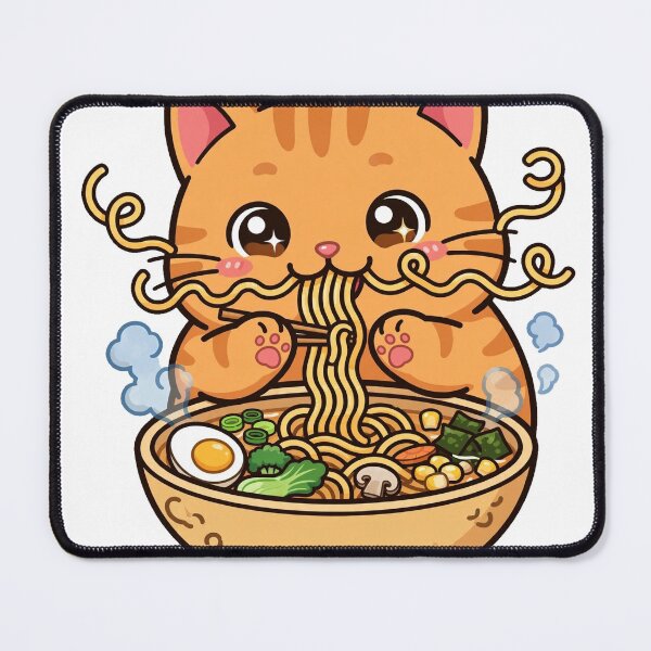 Item preview, Ramen Kitten Noodle Slurp designed and sold by Dlvznbm.
