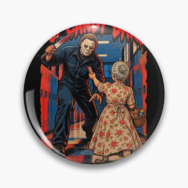 Artikelvorschau, The Sweet Power Of Candy Bars White Mask Hallway Funny Halloween entworfen und verkauft von BRTHRCNK01.