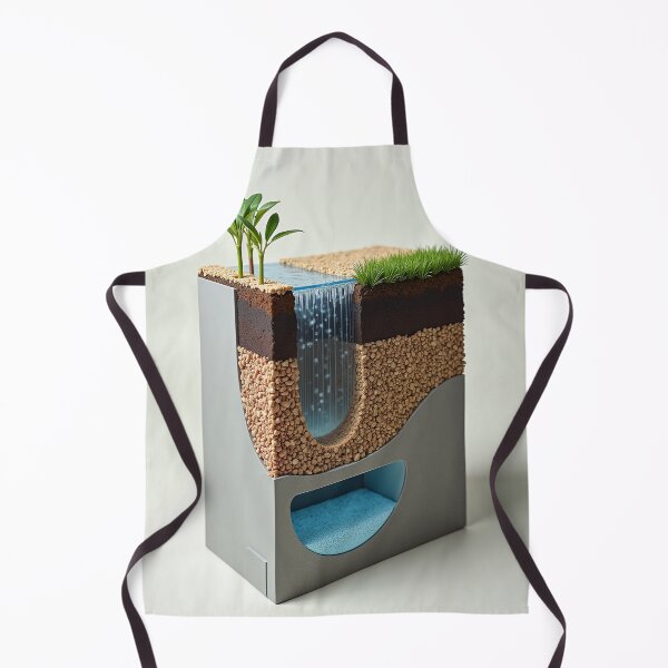 Artikelvorschau, Cross Section Ecosystem Diorama with Waterfall Art entworfen und verkauft von profustock.