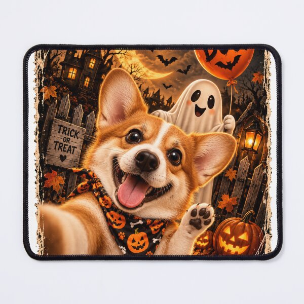 Item preview, Funny Corgi Boo Selfie Halloween designed and sold by luu phong.