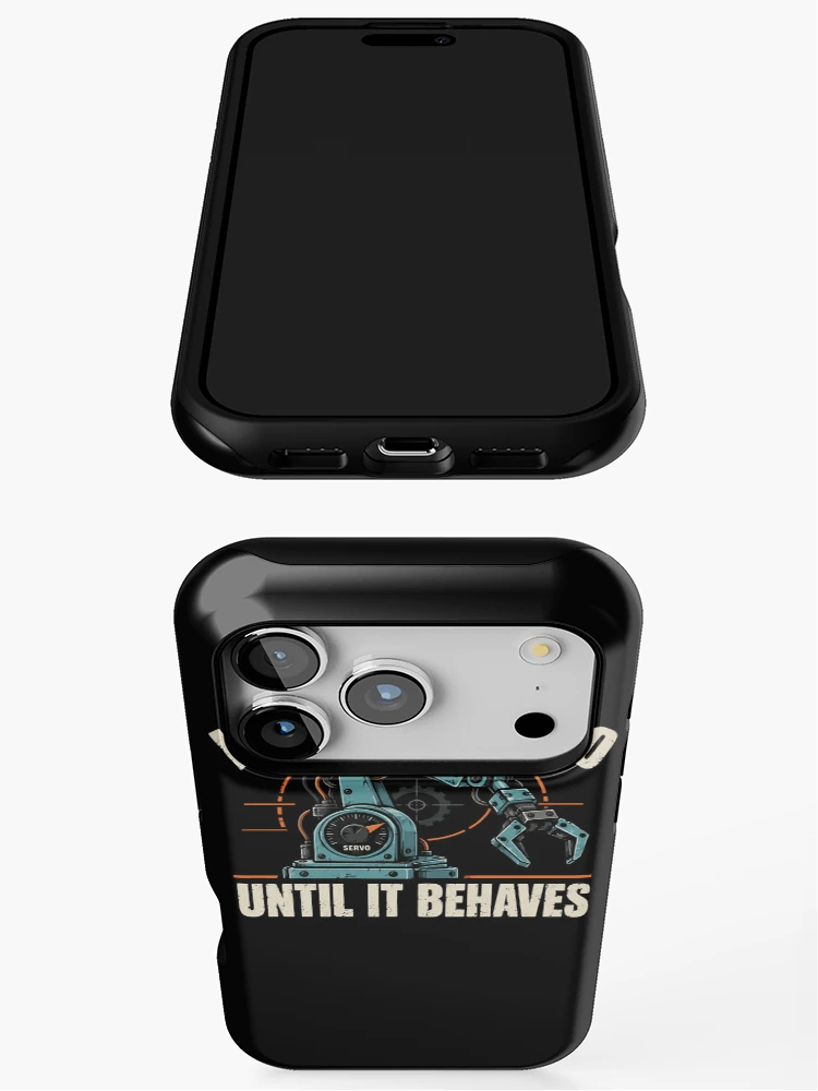 Thumbnail 3 of 4, iPhone Case, Robot Servo Tuning Humor designed and sold by ROUX-ART.