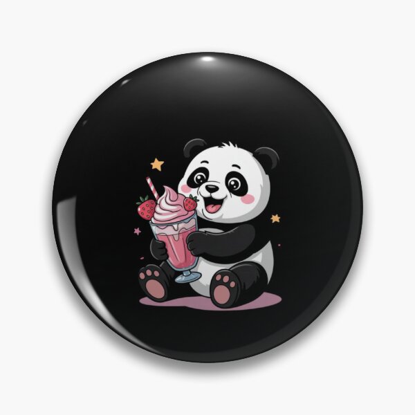 Artikelvorschau, Niedliche Kinder mit Erdbeermilchshake und Panda-Liebhaber entworfen und verkauft von ghanagjkiyf.