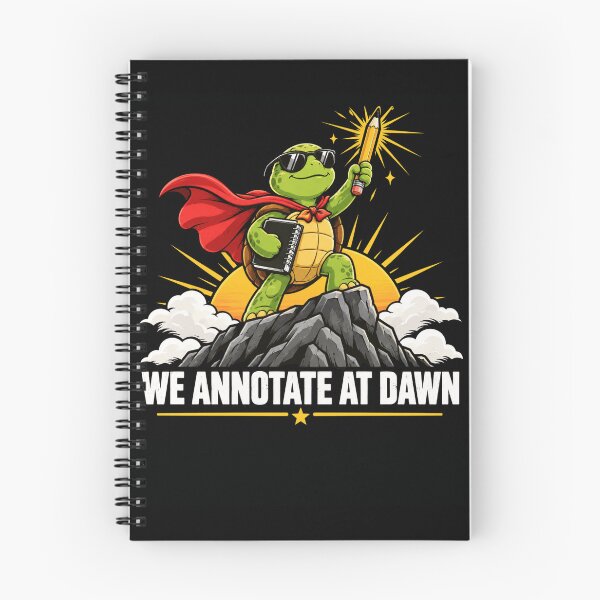 Item preview, We Annotate at Dawn Turtle Superhero designed and sold by ROUX-ART.