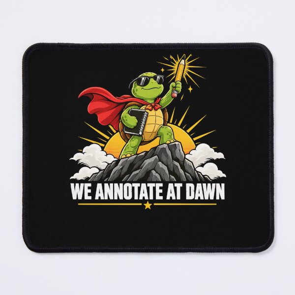 Item preview, We Annotate at Dawn Turtle Superhero designed and sold by ROUX-ART.