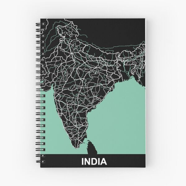 Item preview, India Map Asia Travel Souvenir designed and sold by MapsByLeo.
