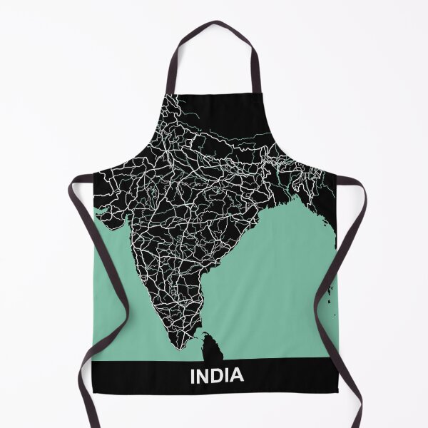 Item preview, India Map Asia Travel Souvenir designed and sold by MapsByLeo.