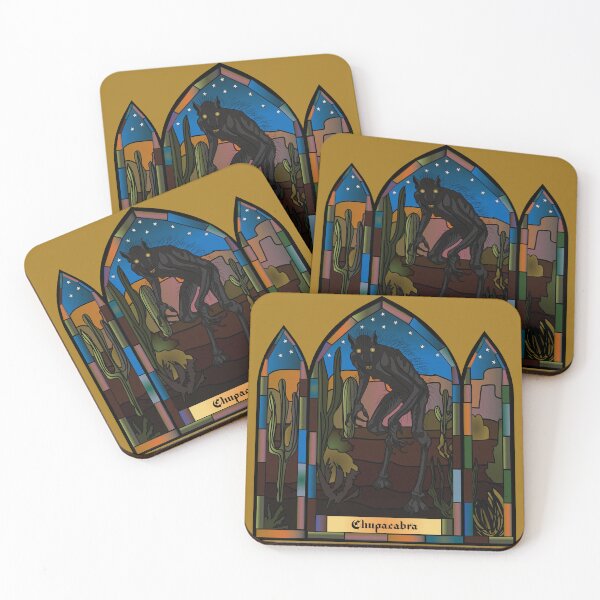 Item preview, Chupacabra Stain glass designed and sold by kerriestuff.