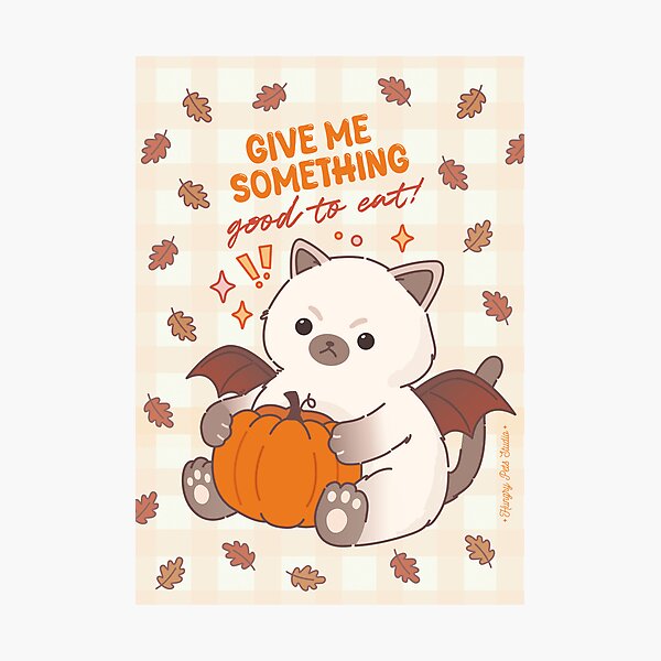 Item preview, Greedy Kitten Halloween Edition designed and sold by hungrypetsstudio.