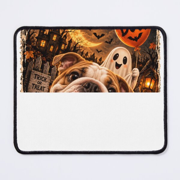 Item preview, Funny English Bulldog Boo Selfie Halloween designed and sold by luu phong.