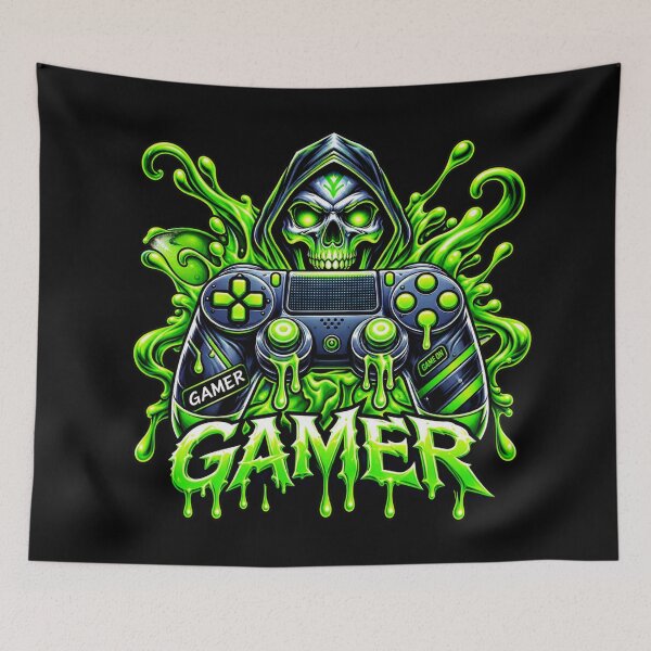 Item preview, Spooky Gaming – Halloween Gamer Ghost Controller Design designed and sold by JeraiffsonCorner .