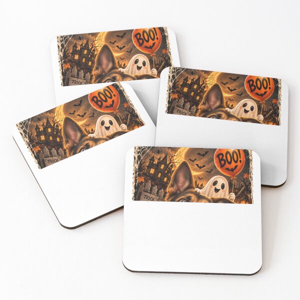Item preview, Funny German Shepherd Boo Selfie Halloween designed and sold by luu phong.