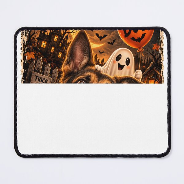 Item preview, Funny German Shepherd Boo Selfie Halloween designed and sold by luu phong.