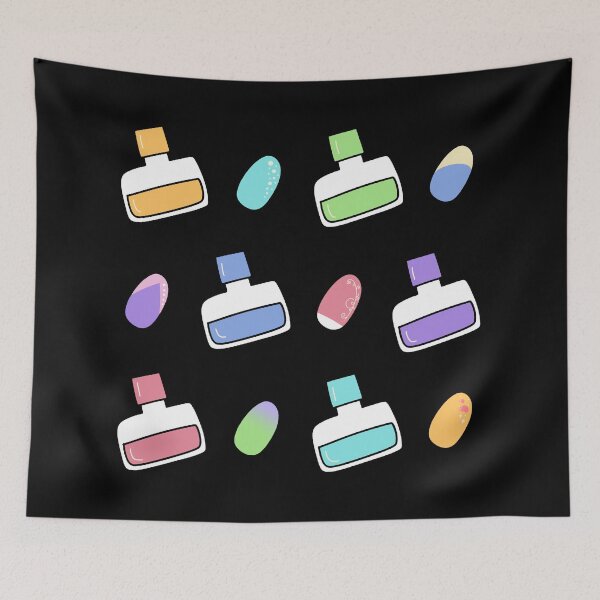 Item preview, Colorful Nail Polish and Manicure Art Pattern designed and sold by ubborn.