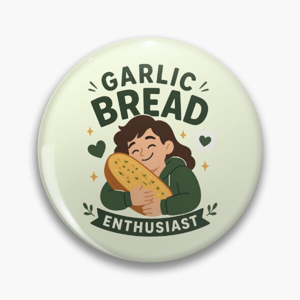 Item preview, Garlic Bread Enthusiast – Cute Food Lover Illustration designed and sold by My Gluten Free Life UK.