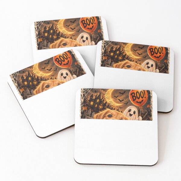Item preview, Funny Golden Retriever Boo Selfie Halloween designed and sold by luu phong.