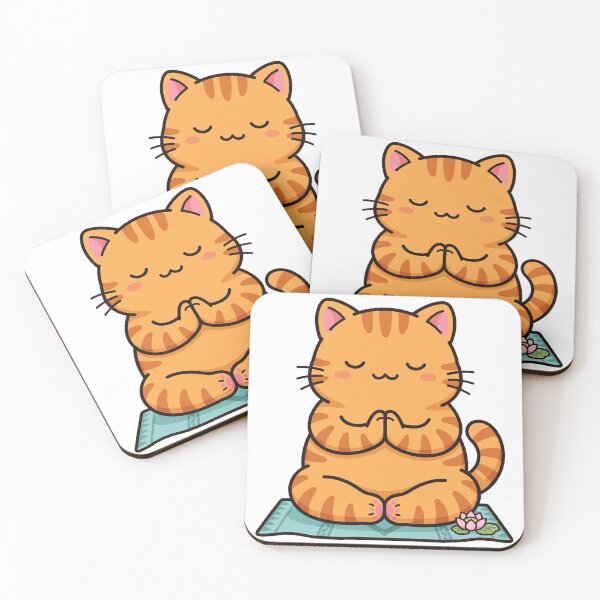 Aperçu de l'œuvre Yoga Kitten Zen Meditation créée et vendue par Dlvznbm.