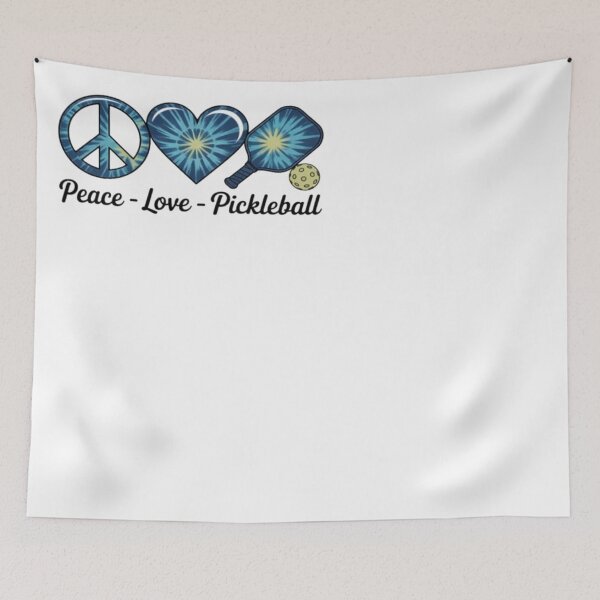 Item preview, Blue Tie Dye Peace Love Pickleball Lovers Cute Pickleball designed and sold by ghanagjkiyf.