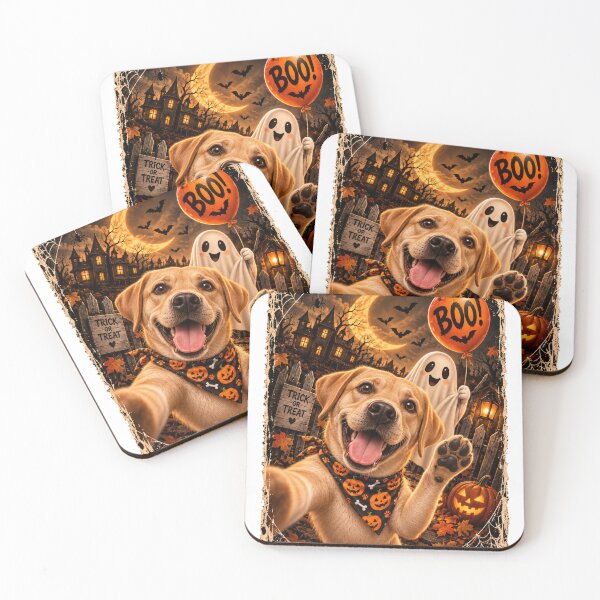 Item preview, Funny Labrador Boo Selfie Halloween designed and sold by luu phong.