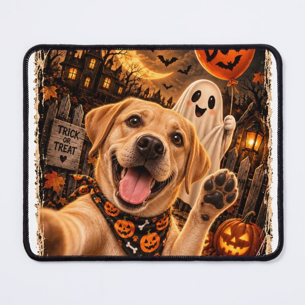 Item preview, Funny Labrador Boo Selfie Halloween designed and sold by luu phong.