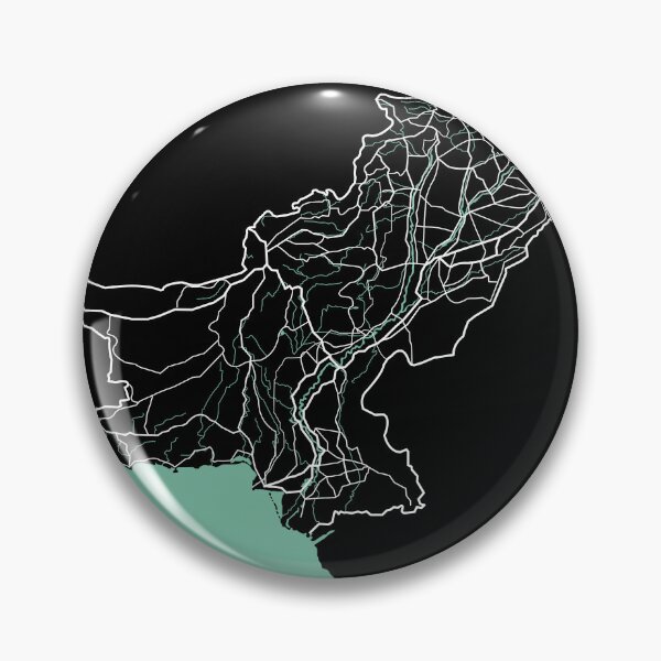 Artikelvorschau, Pakistan-Karte, Asien-Reisesouvenir entworfen und verkauft von MapsByLeo.