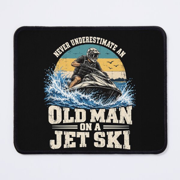 Item preview, Old Man on a Jet Ski designed and sold by ROUX-ART.