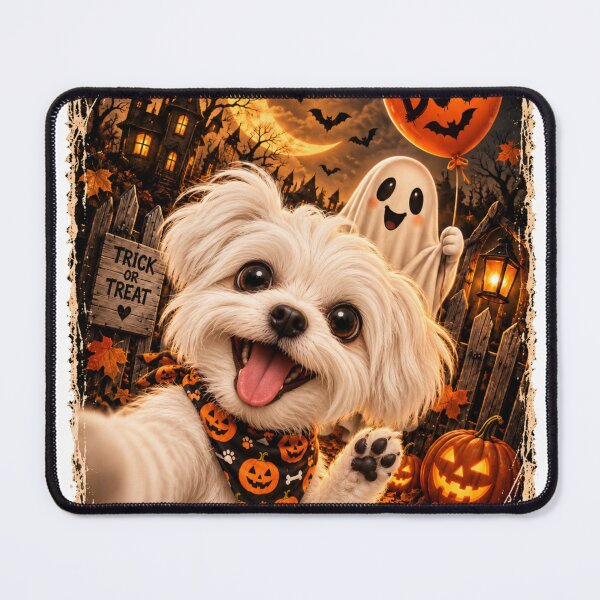 Item preview, Funny Maltese Boo Selfie Halloween designed and sold by luu phong.