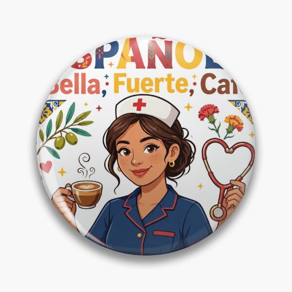 Item preview, Enfermera Española Bella Fuerte Cafe Nurse España designed and sold by Eddiediallo92.