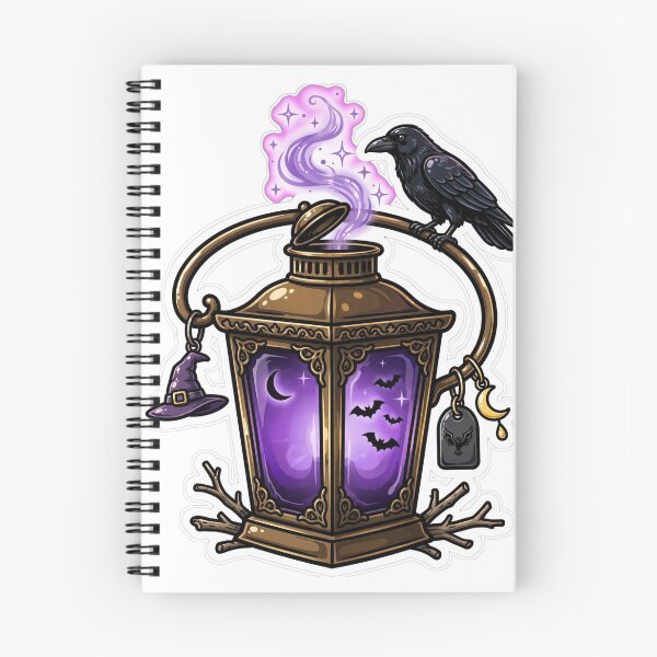 Item preview, Linterna de Halloween de Raven's Perch designed and sold by LunaGlow Studio.