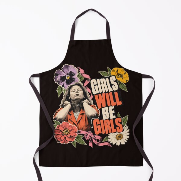 Item preview, Aileen Wuornos Girls Will Be Girls Floral Handcuffs Aileen Portrait designed and sold by bootycatclube.