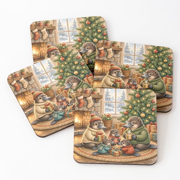 Item preview, Cute Platypus Christmas Family designed and sold by Sybille-Yates.