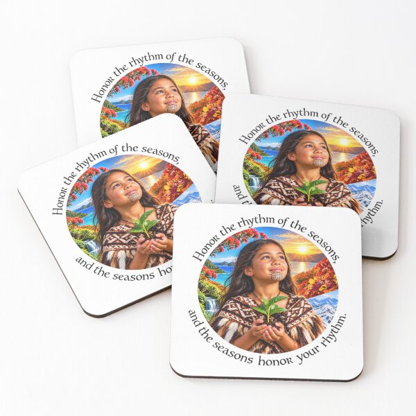 Item preview, Polynesian Harmony Proverb - Honor the rhythm of the seasons | Pacific Art designed and sold by ShakaLife.org.