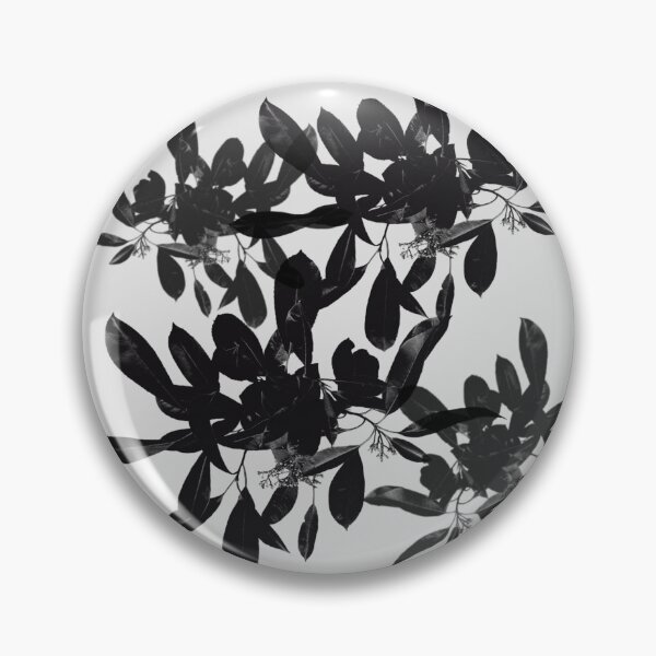 Item preview, Black Botanical Leaves Pattern designed and sold by LittleHappiness by Kamollak .