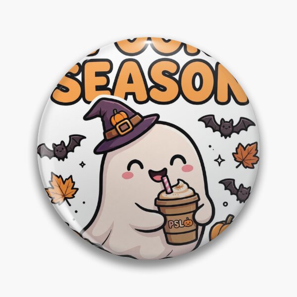 Artikelvorschau, Spooky Season Cute Ghost Drinking Pumpkin Spice Latte entworfen und verkauft von Arrow60.