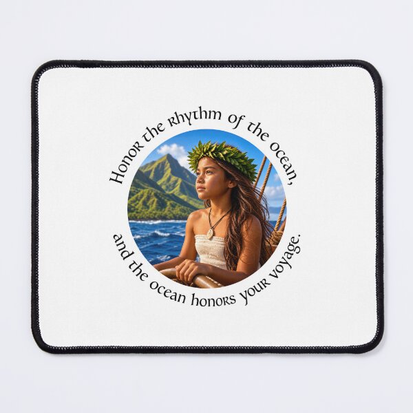 Item preview, Polynesian Nature Proverb - Honor the rhythm of the ocean | Pacific Art designed and sold by ShakaLife.org.