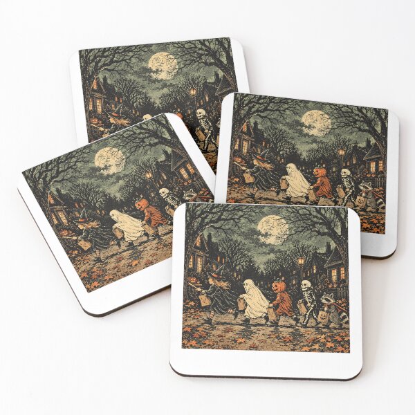 Item preview, Moonlit Halloween Trick or Treat Parade designed and sold by KireVeronica.