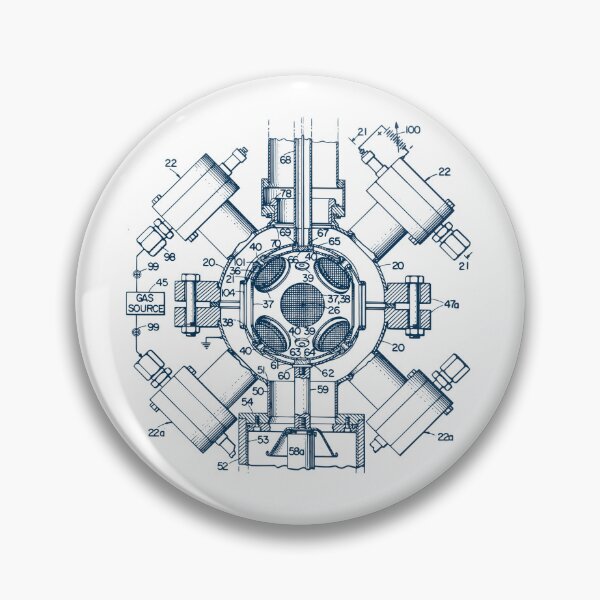 Item preview, Farnsworth 1968 Nuclear Fusion patent - blue print designed and sold by HeathWayPrints.