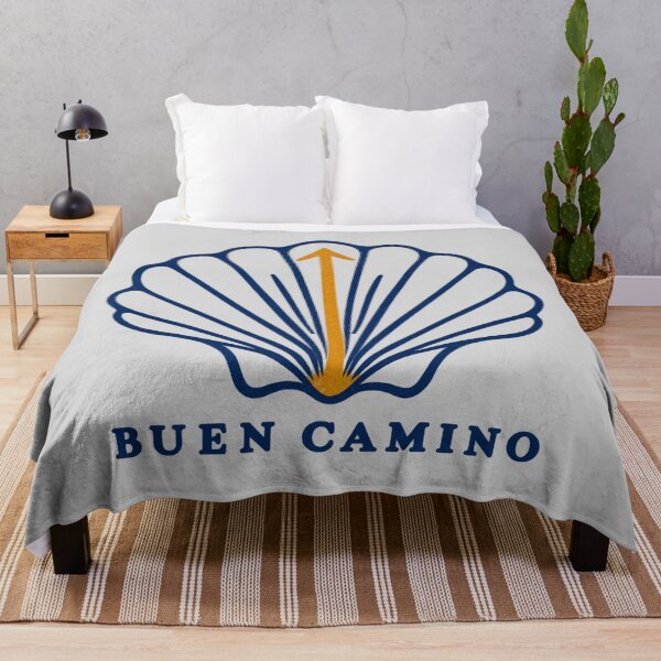 Aperçu de l'œuvre Coquille Saint-Jacques Buen Camino – Conception minimaliste du pèlerinage du Camino de Santiago créée et vendue par Studio Pico.