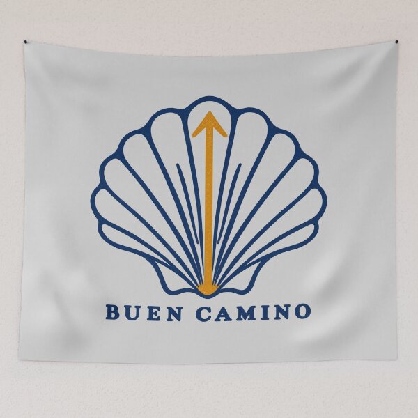 Item preview, Buen Camino Scallop Shell – Minimalist Camino de Santiago Pilgrim Design designed and sold by Studio Pico.