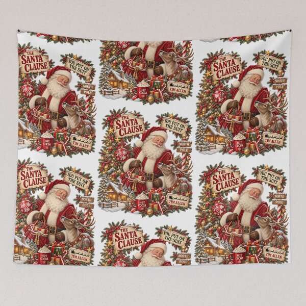 Item preview, Funny Ho Ho Ho Santa Claus Vintage Retro Design, North Pole Christmas Movie Sublimation designed and sold by gamoreRony.