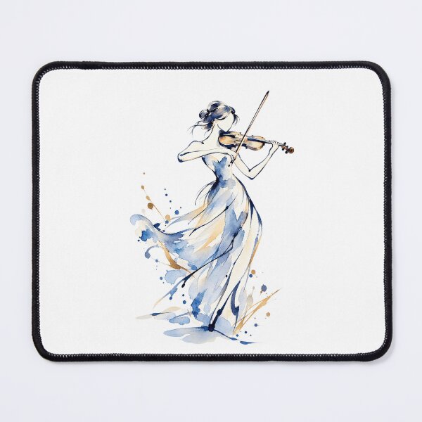 Item preview, Elegant Violinist in Motion – Graceful Music designed and sold by ZYVARENNE.