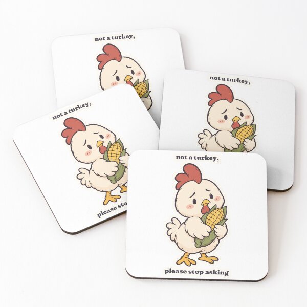 Item preview, Nervous Chicken Not a Turkey Funny Thanksgiving designed and sold by OuqCreations.