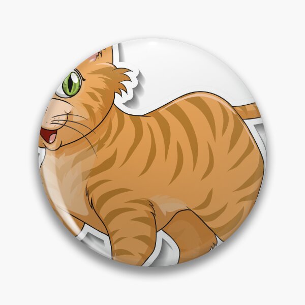 Item preview, Cute Tabby Cat Sticker Cartoon designed and sold by HackerLooks.