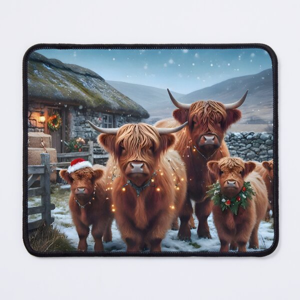 Item preview, Highland Cow Christmas Family designed and sold by Sybille-Yates.